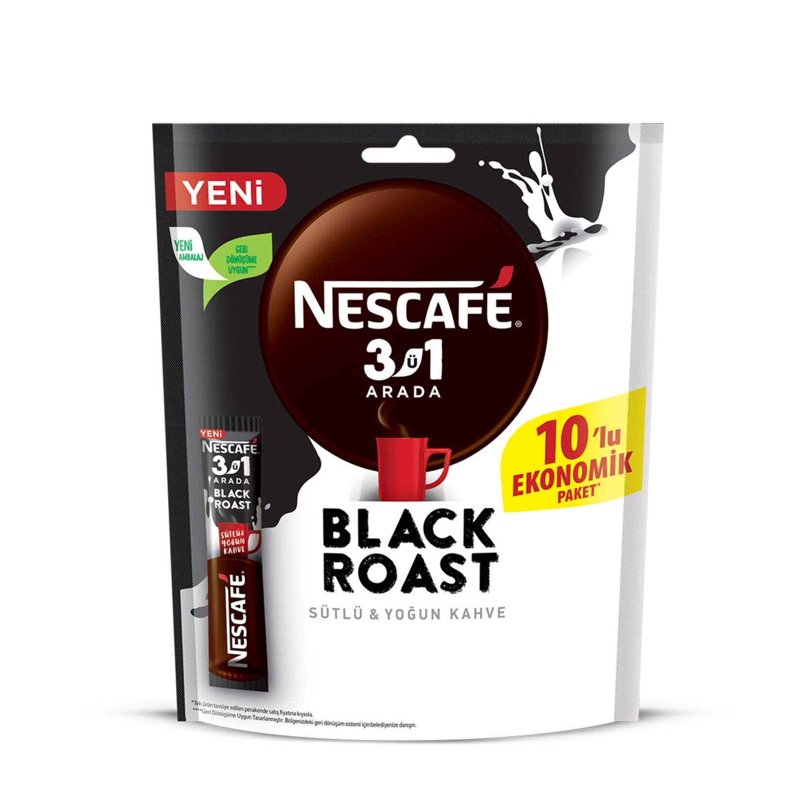 Nescafe 3 in 1 Black Roast 15 G * 10 Pack – Turcamart ®