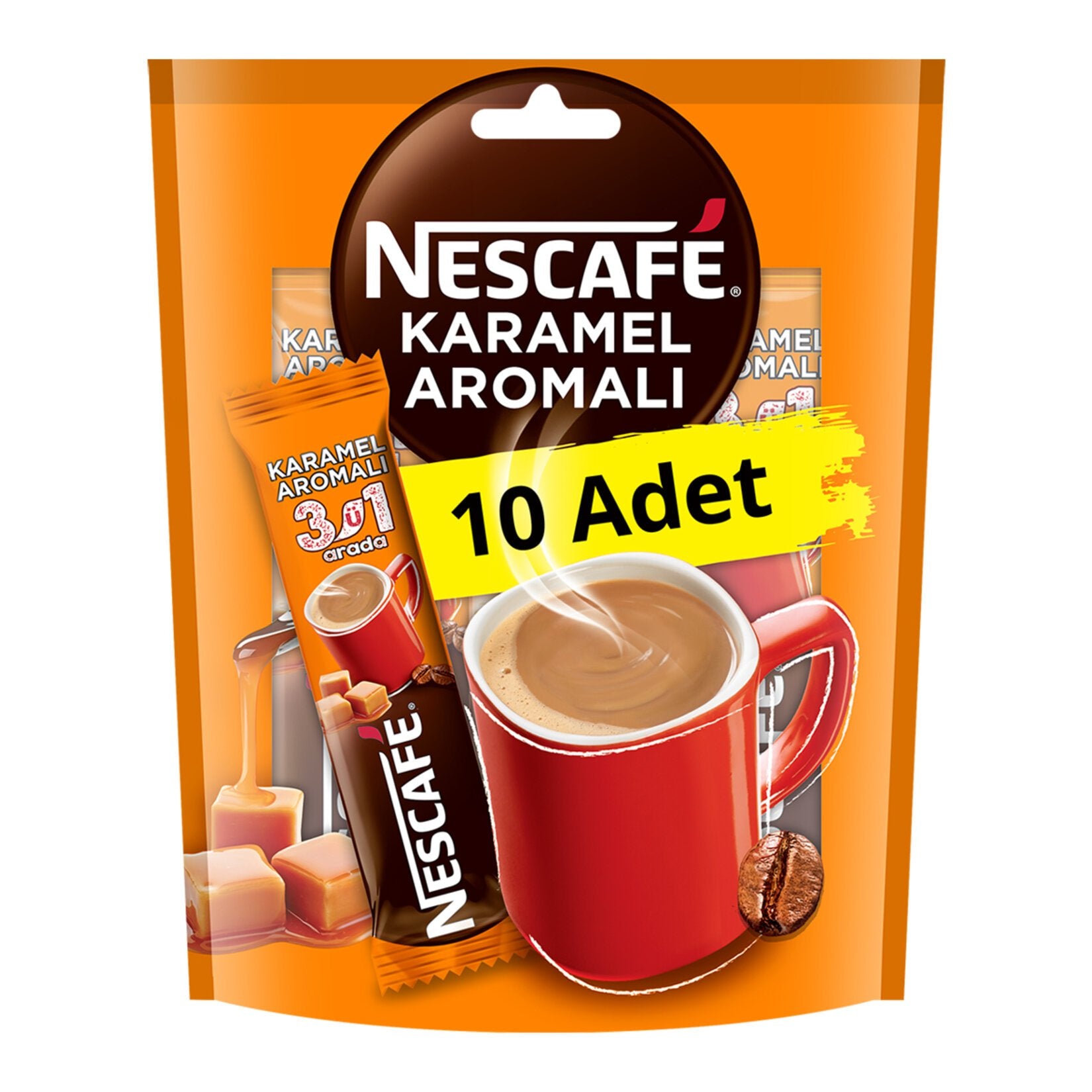 Nescafe 3 in 1 Caramel Flavored 17.7 G x 10 Pack