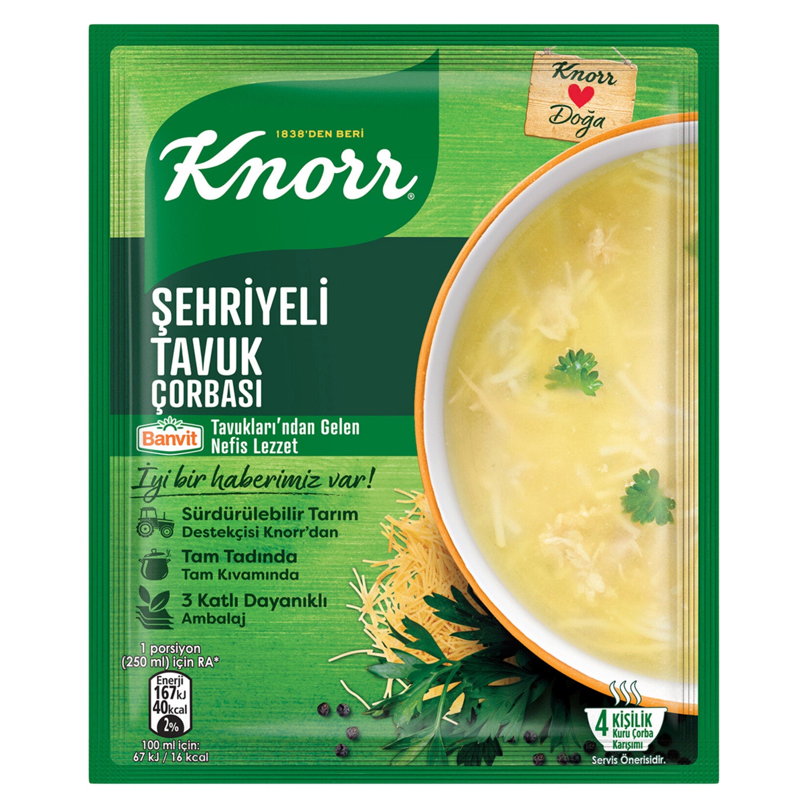Knorr Instant Soup Noodle Chicken for 4 People 51 G