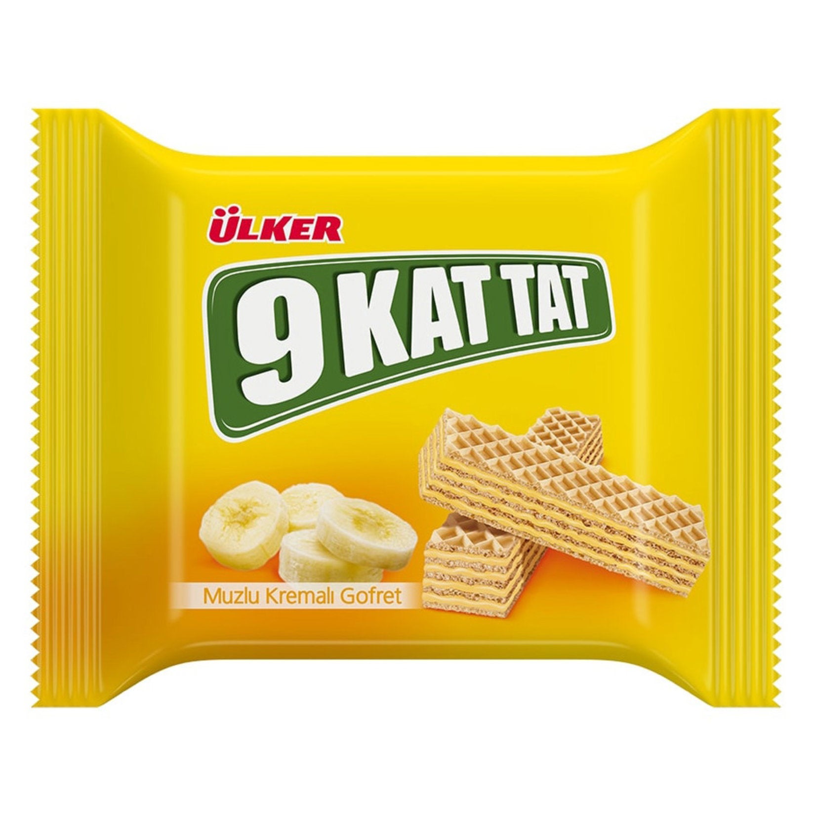 9 Kat Tat Banana Wafer 1.3 oz (39 g) Turcamart