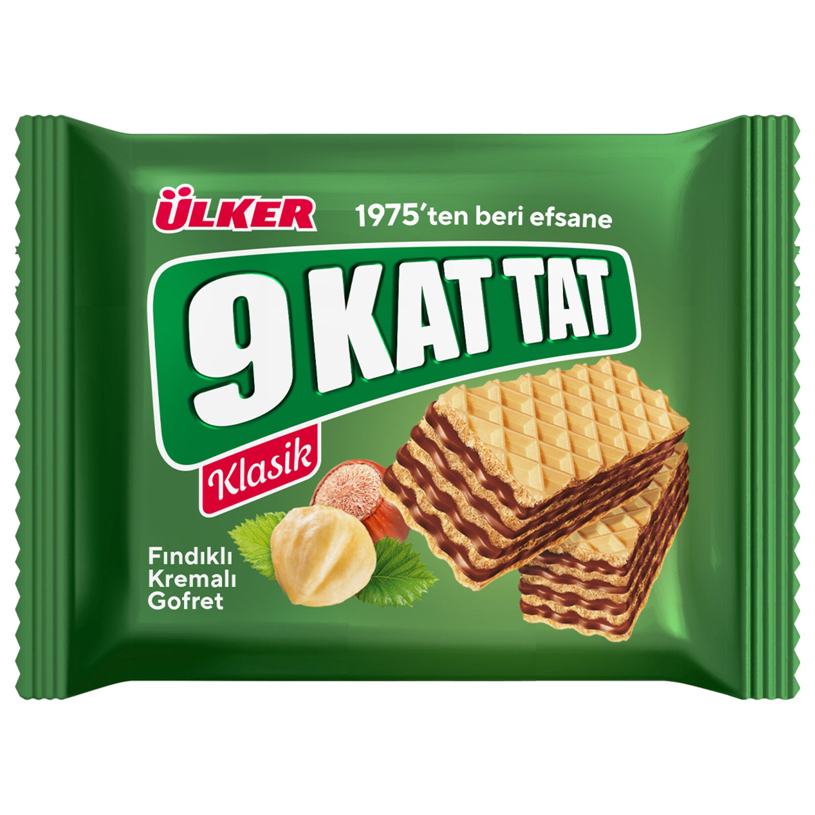 9 Kat Tat Hazelnut Wafer delivers the perfect crunch with rich hazelnut cream layered between crispy