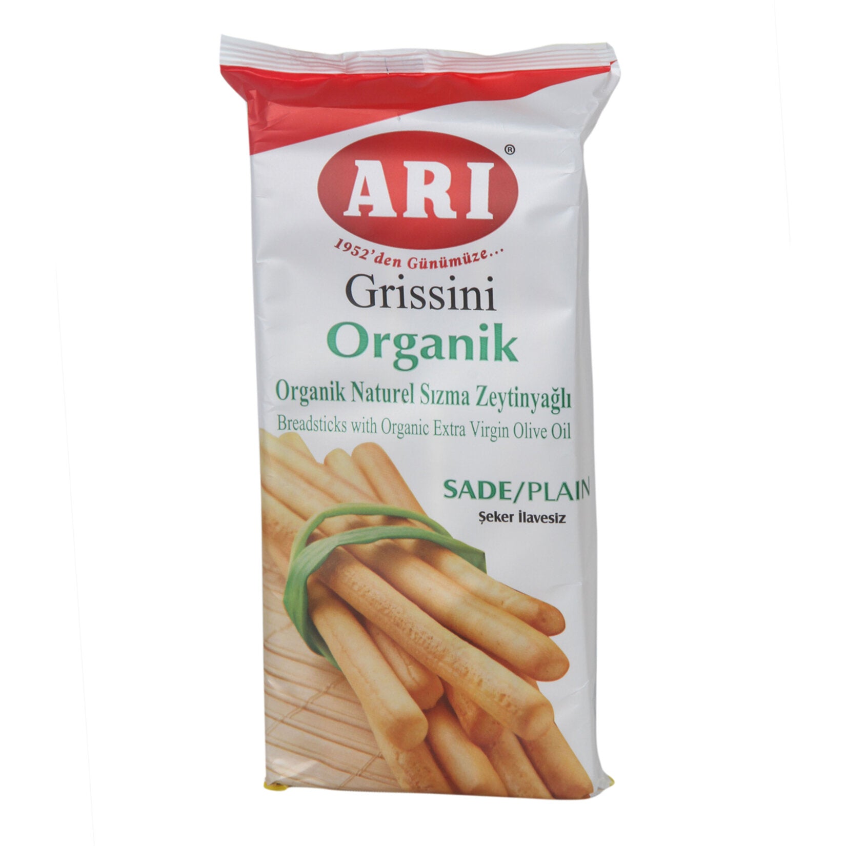 Enjoy the simple, wholesome taste of Ari Grissini Plain Organic Breadsticks, made with organic wheat