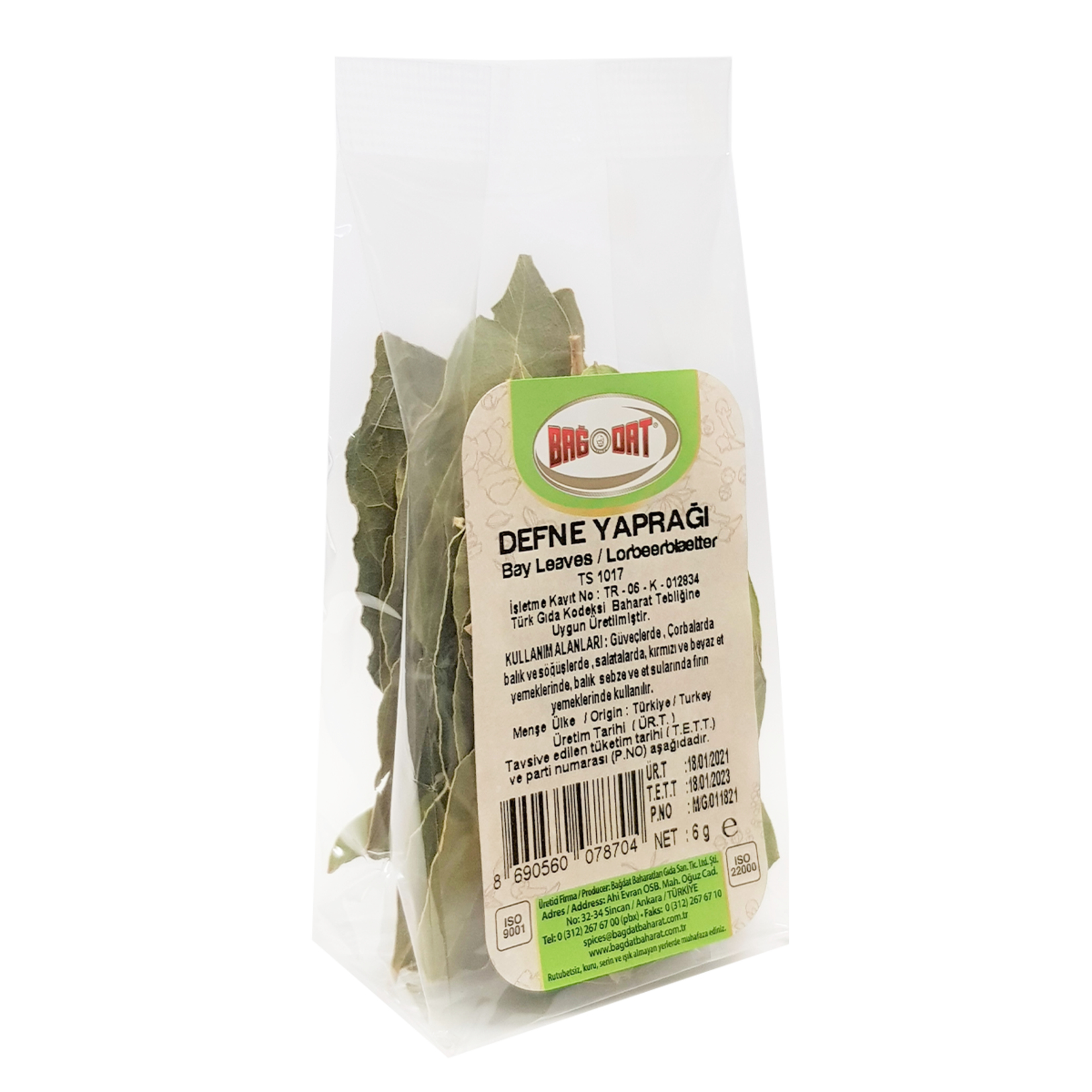 Bağdat Bay Leaf (Defne Yaprağı) 6 G