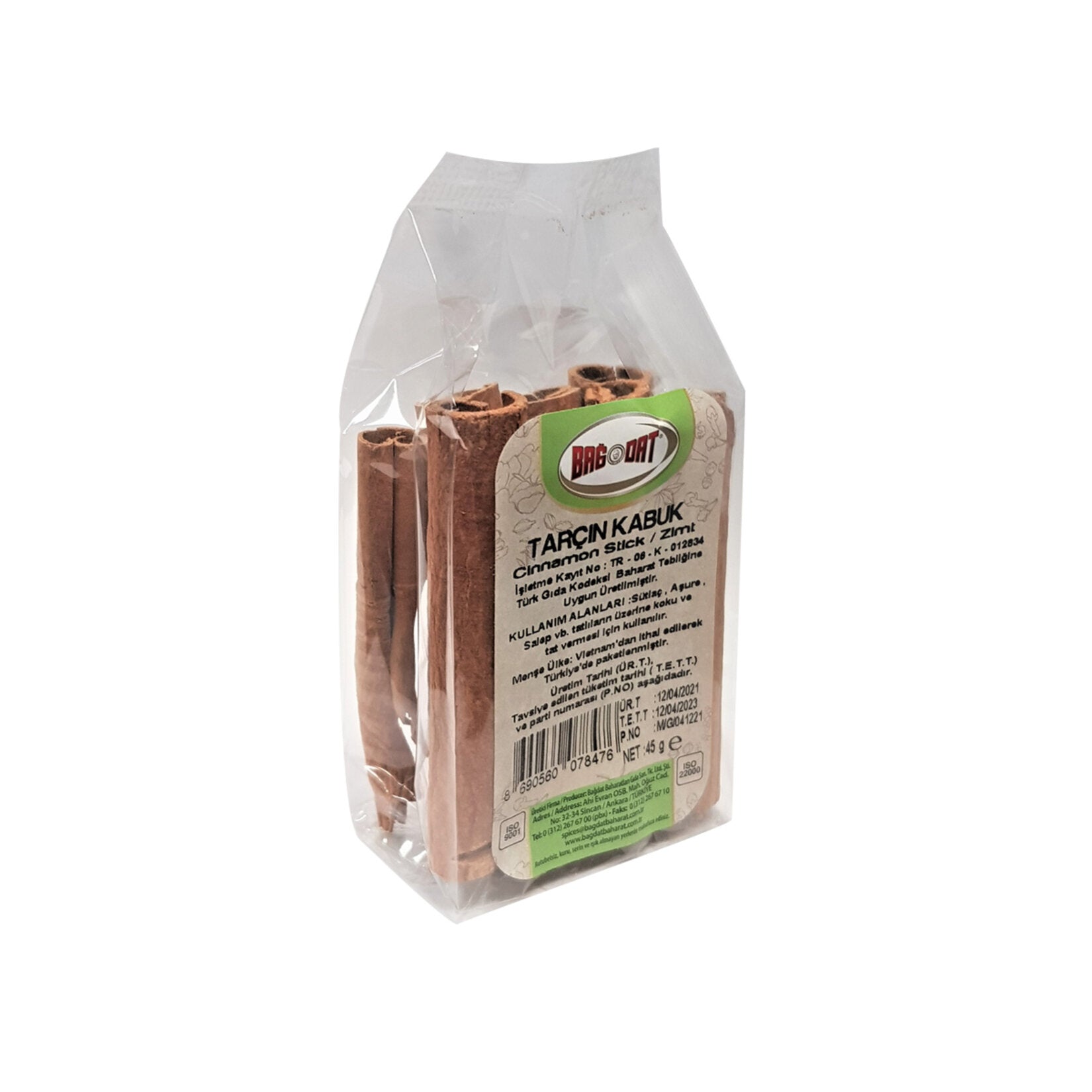 Bağdat Cinnamon Stick (Çubuk Tarçın) 45 g