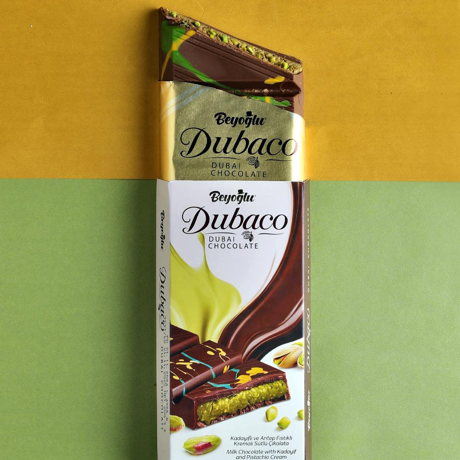 Beyoglu Dubaco Dubai Chocolate with Pistachio and Crispy Kadayif 3.35 oz (95 G) - Kunafah Chocolate-2