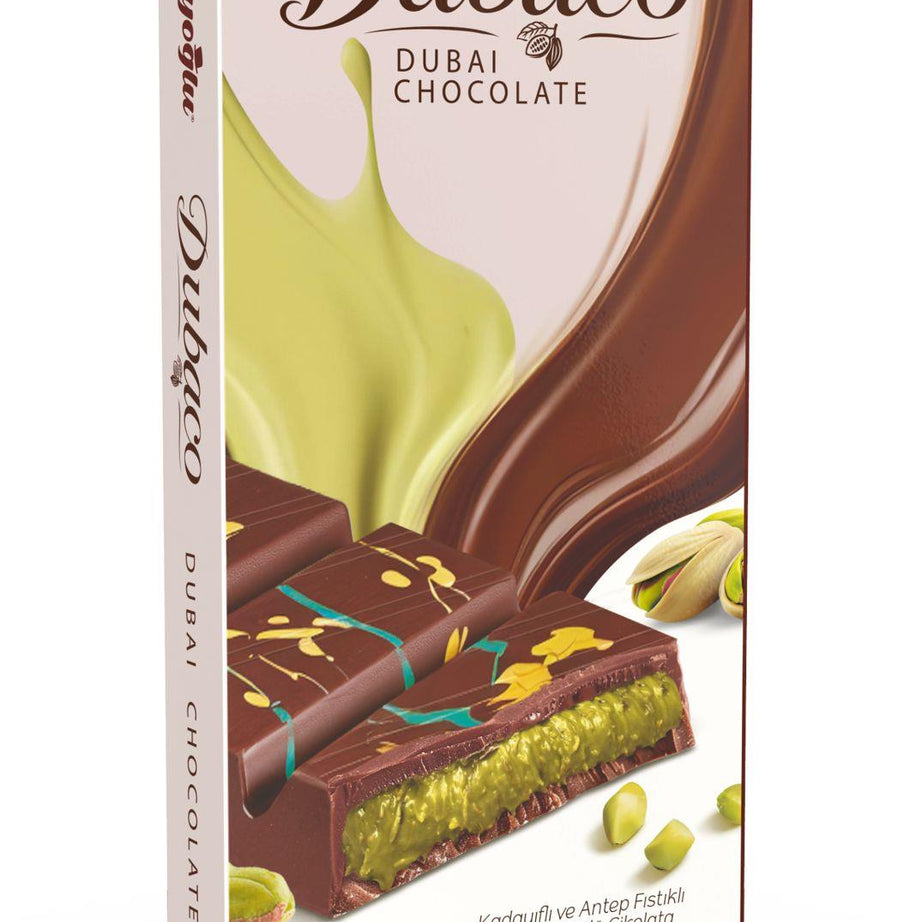 Beyoglu Dubaco Dubai Chocolate with Pistachio and Crispy Kadayif 3.35 oz (95 G) - Kunafah Chocolate-4