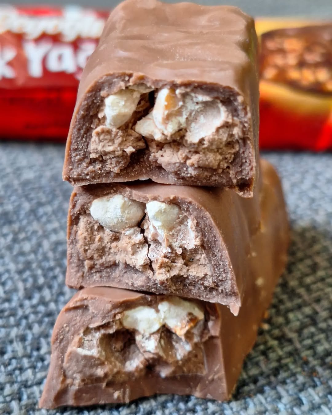 Beyoglu Hazelnut Rain Milk Chocolate 35 Grams- inside of the chocolate