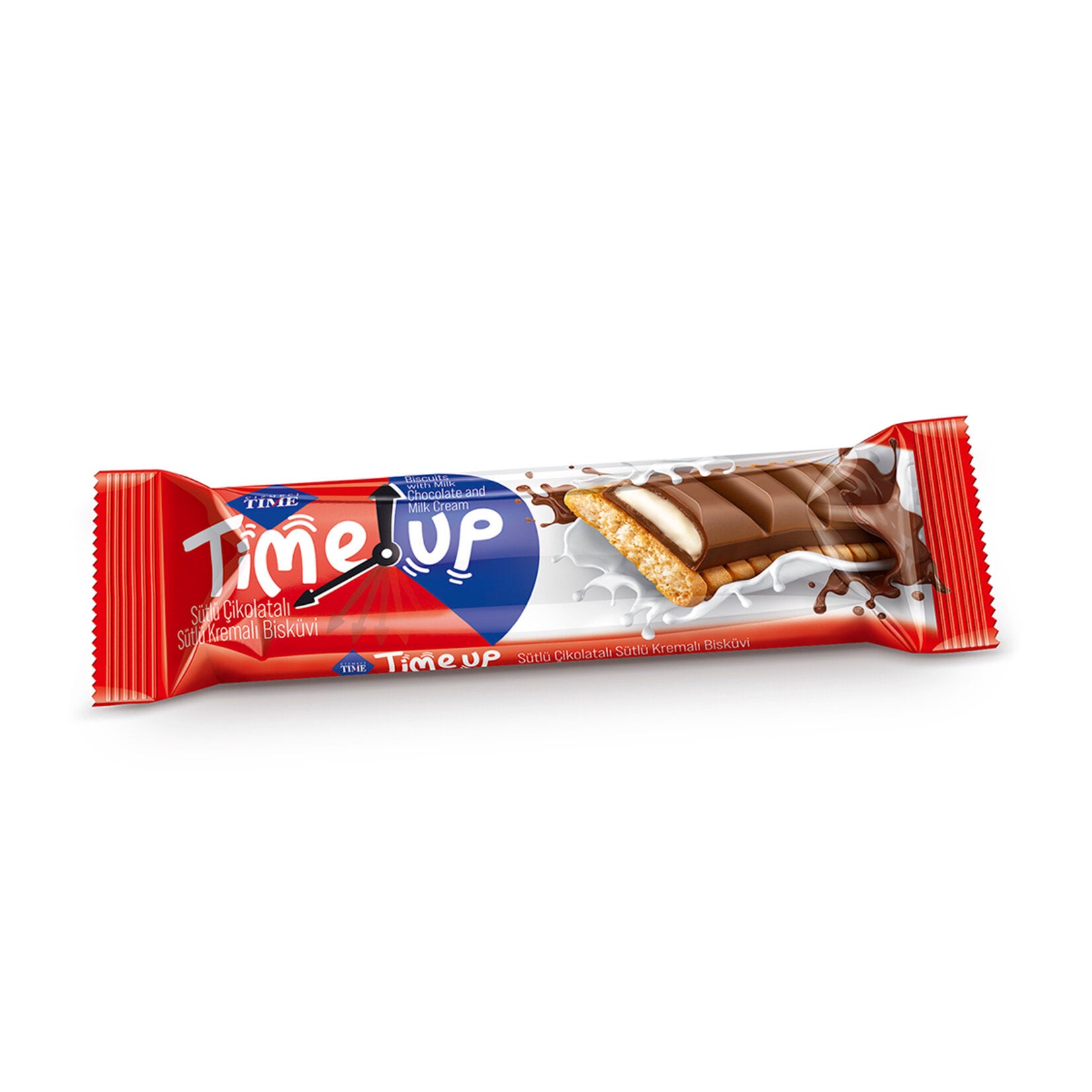 Cizmeci Time Up Milk Chocolate Cream Biscuit brings together the best of both worlds—crunchy biscuit