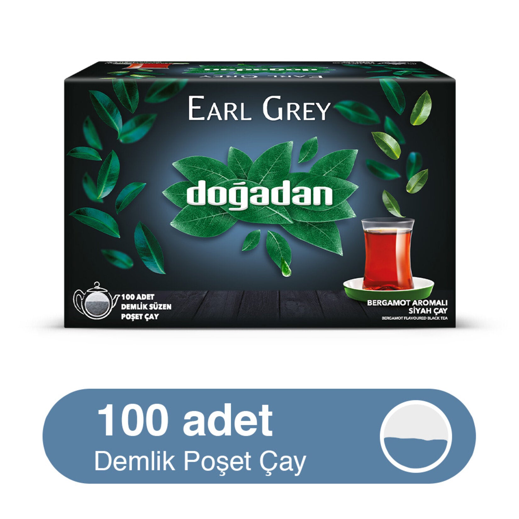 Doğadan Earl Grey Tea Bags for Teapot 320 G 100 pcs