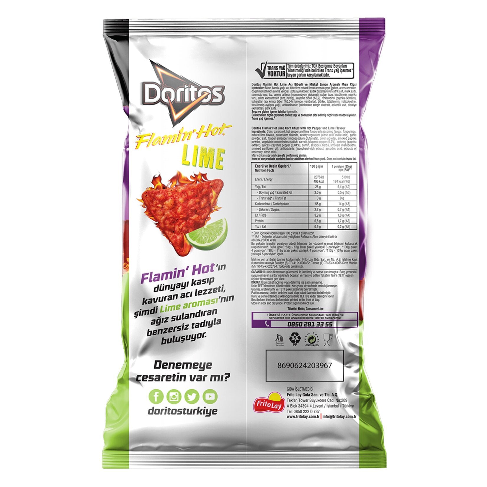 flamin hot lime doritos