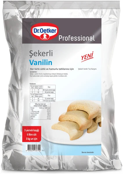 Dr. Oetker Sweet Vanilla Powder 35 oz (Sekerli Vanilin 1000 gr)
