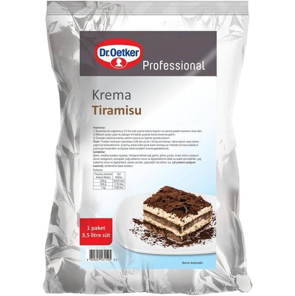 Dr. Oetker Tiramisu Cream 35 oz (Dr Oetker Tiramisu Aromalı Krema 1,000 G)