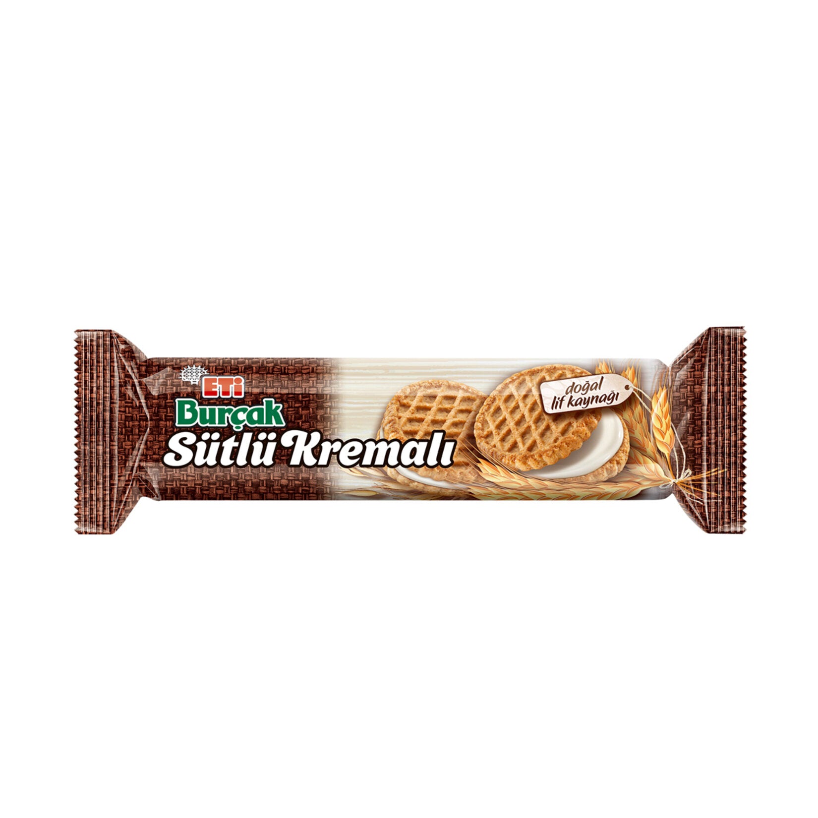 Eti Burcak Oat Biscuit with Milk Cream brings together the wholesome taste of oats and the smoothnes