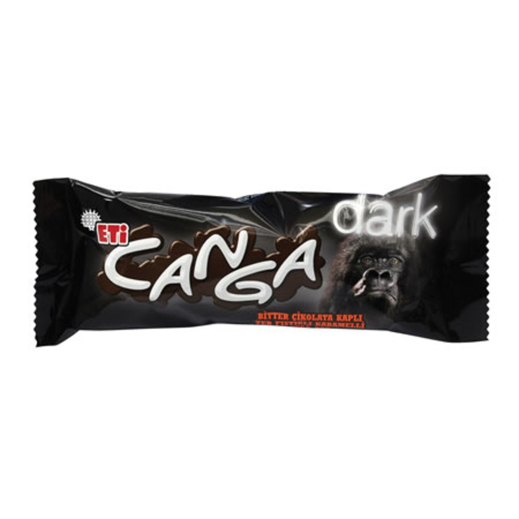 Eti Canga Bitter Chocolate Bar is a bold and rich Turkish snack packed with crunchy peanuts, chewy n