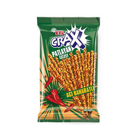 Eti Crax Exploding Flavor Hot Spicy Stick Cracker 50 G