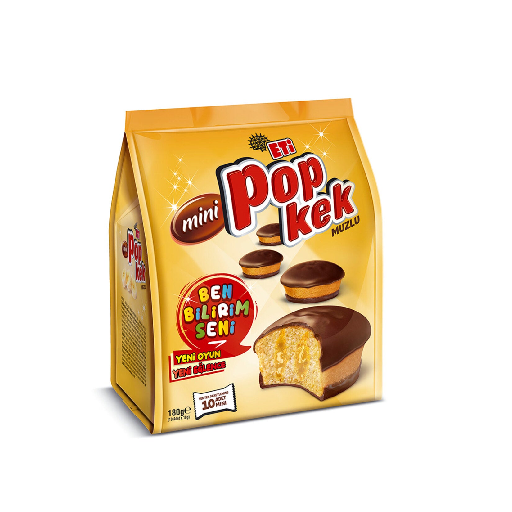 Eti Popkek Mini Banana Cream (Muzlu) 10X18 G