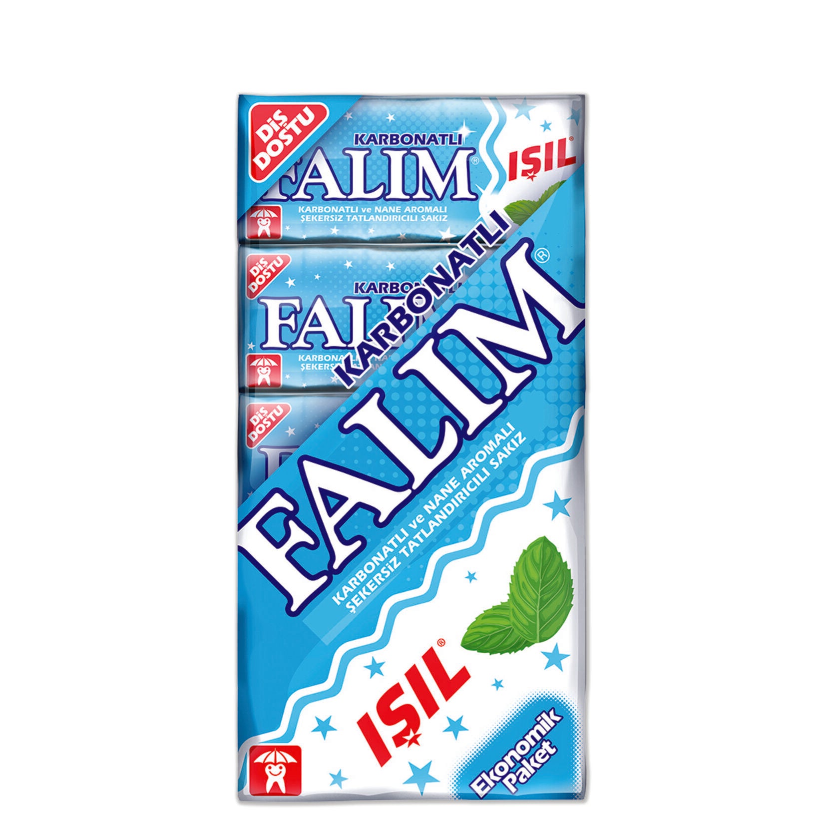 Falım Işıl Sugar Free Gum With Mint (Carbonated) 5 Pieces 40G