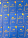Blue packaging of Senso Gusto Chocolatier Dubai Chocolate with Pistachio on a neutral background
