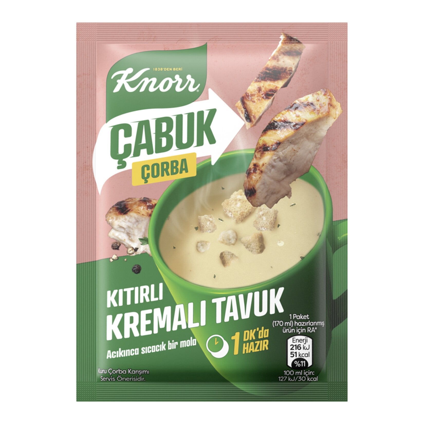 KnorrÇabukÇorbaKıtırlıKremalıTavuk18G