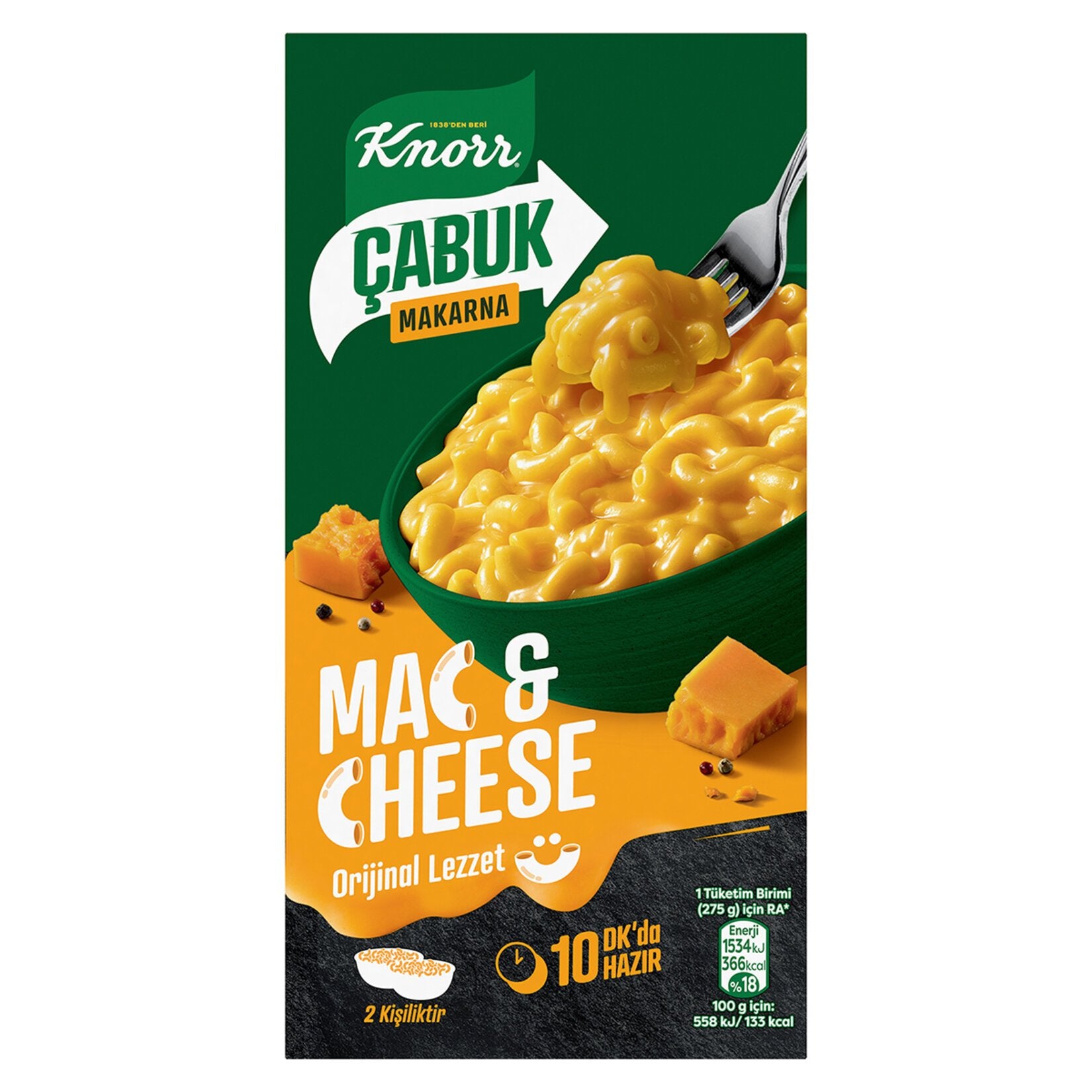 KnorrQuickMac&CheesePasta(PeynirliMakarna)212G