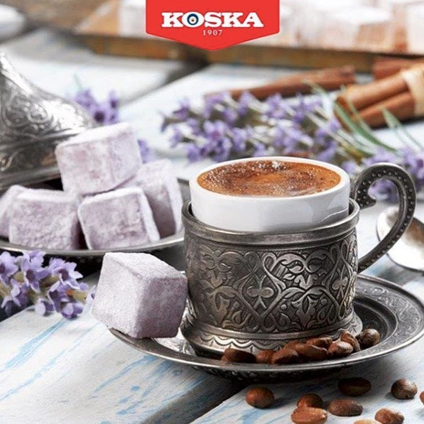 Koska Hürrem Sultan Turkish Delight with Pomegranate and Lavender (Nar Lavanta Lokum) 19.4 oz (550 G)