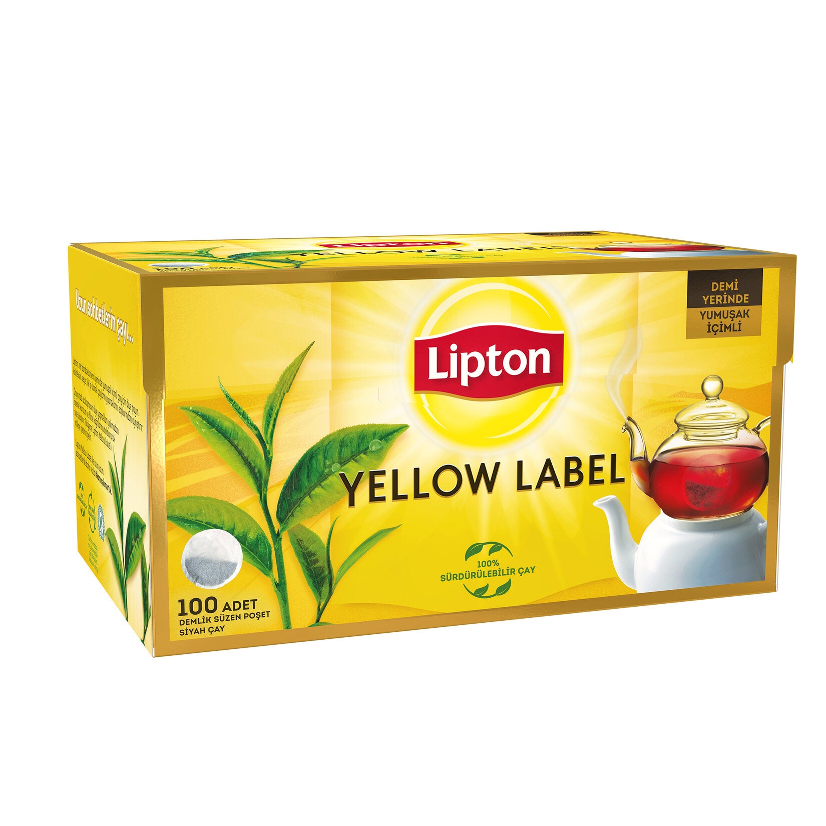 Lipton Teapot Tea Bag Yellow Label 100 Pieces
