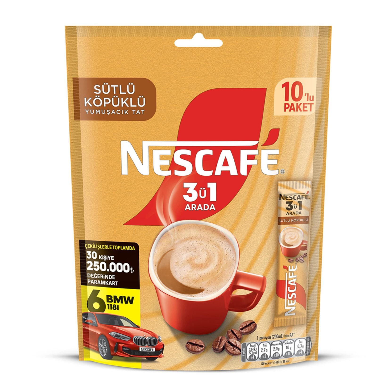 Nescafe 3 in 1 Milky Foam Package 10 pcs