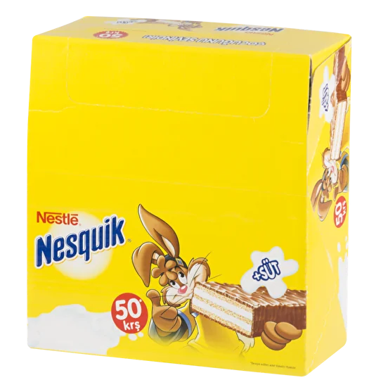 Nestlé Nesquik Wafer Bar 0.94 oz / 26.7g - Box of 30 – Rich Milk Chocolate Wafer