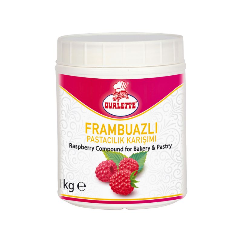 Ovalette Raspberry Compound for Bakery & Pastry 35.2 oz (1 Kg ...