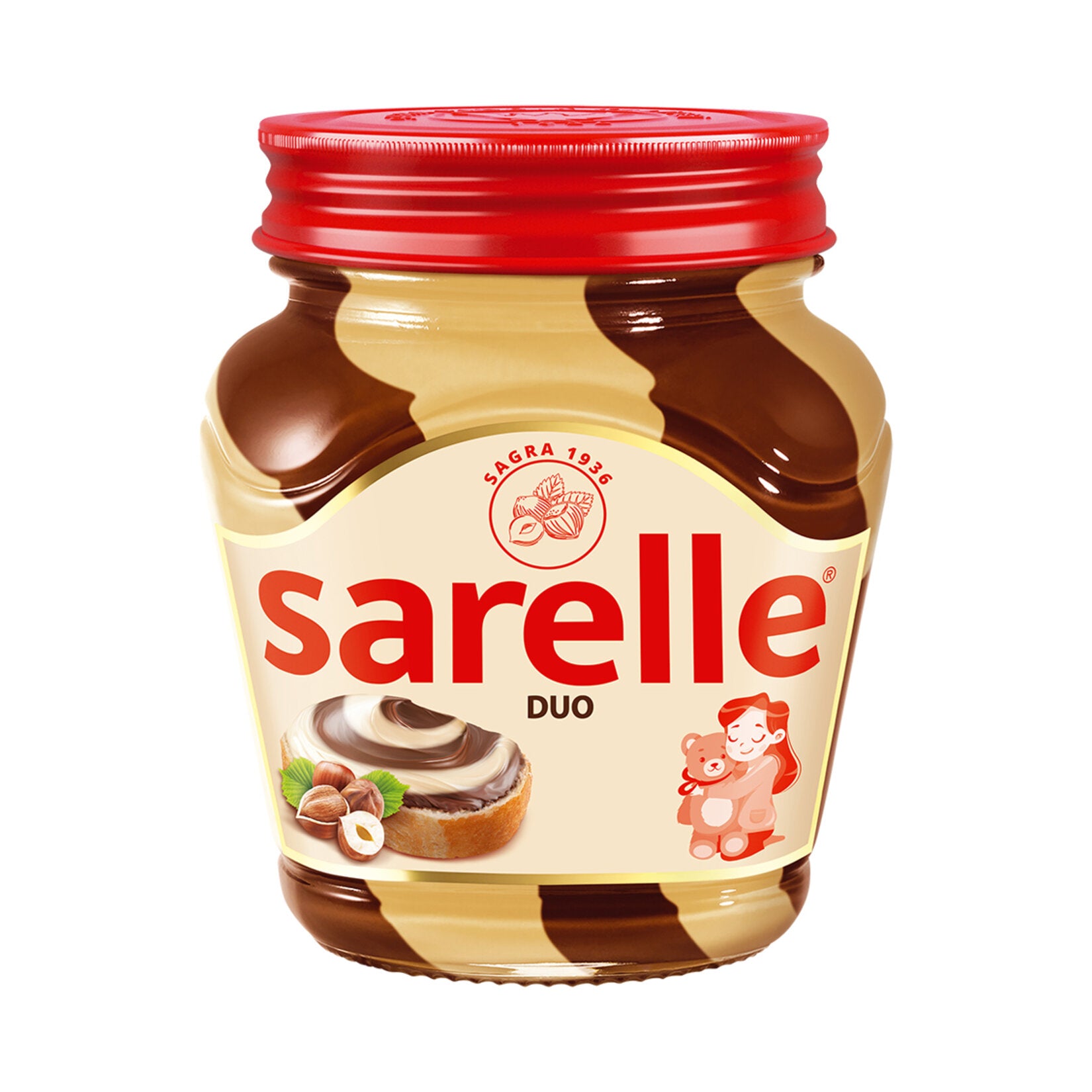 Sarelle Duo Hazelnut Cream with Cocoa Milk 350 G