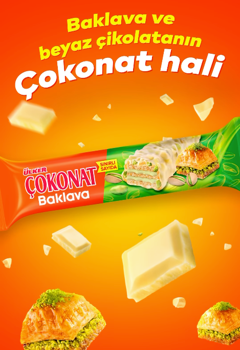Ulker Cokonat Baklava with white chocolate