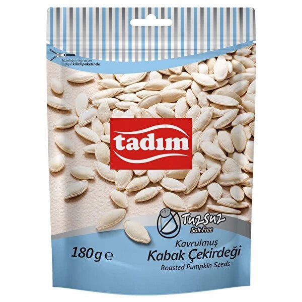 Tadım Unsalted Pumpkin Seeds (Tuzsuz Kabak Çekirdeği) 180 G