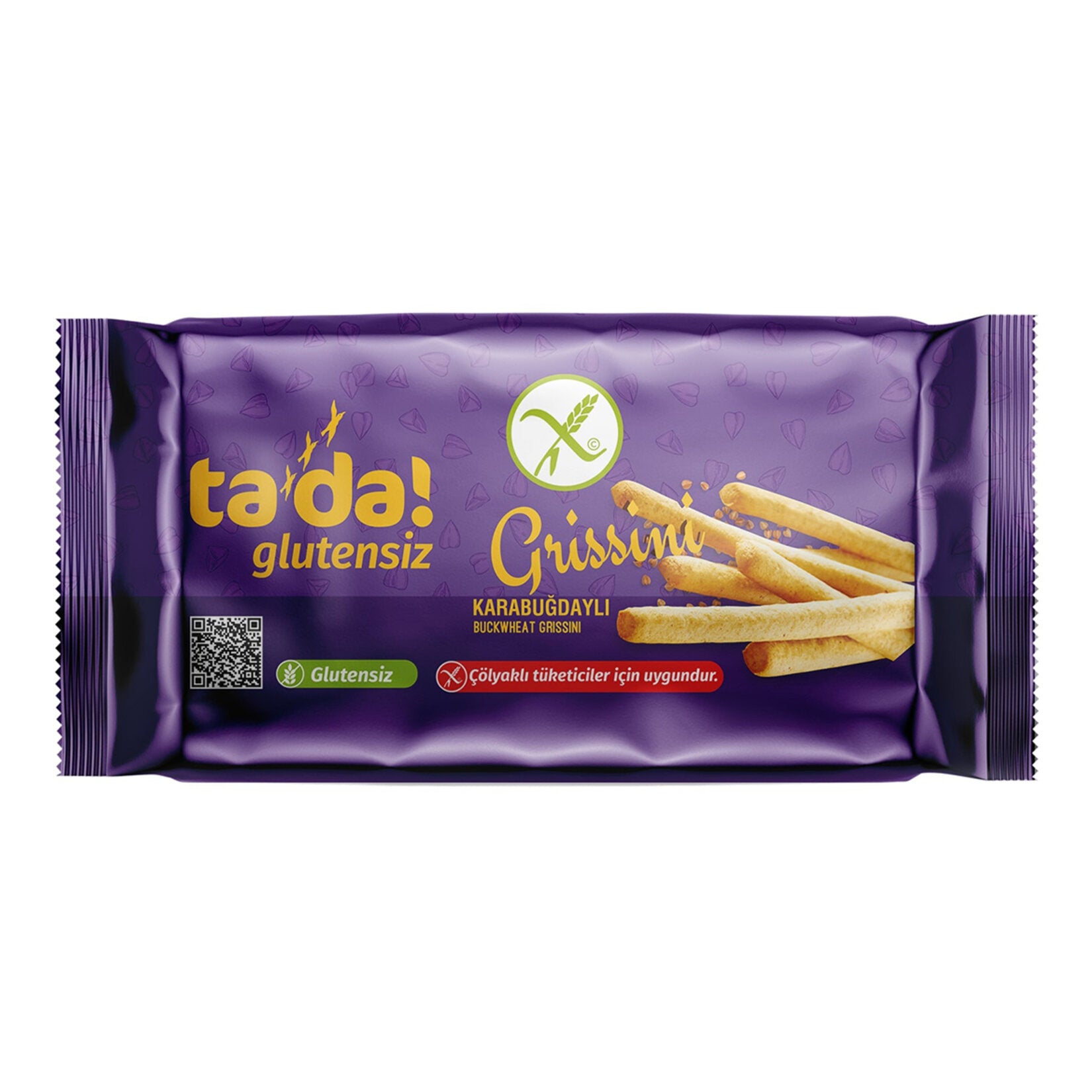 Enjoy the satisfying crunch of Tada Gluten Free Buckwheat Breadsticks, a wholesome snack crafted wit