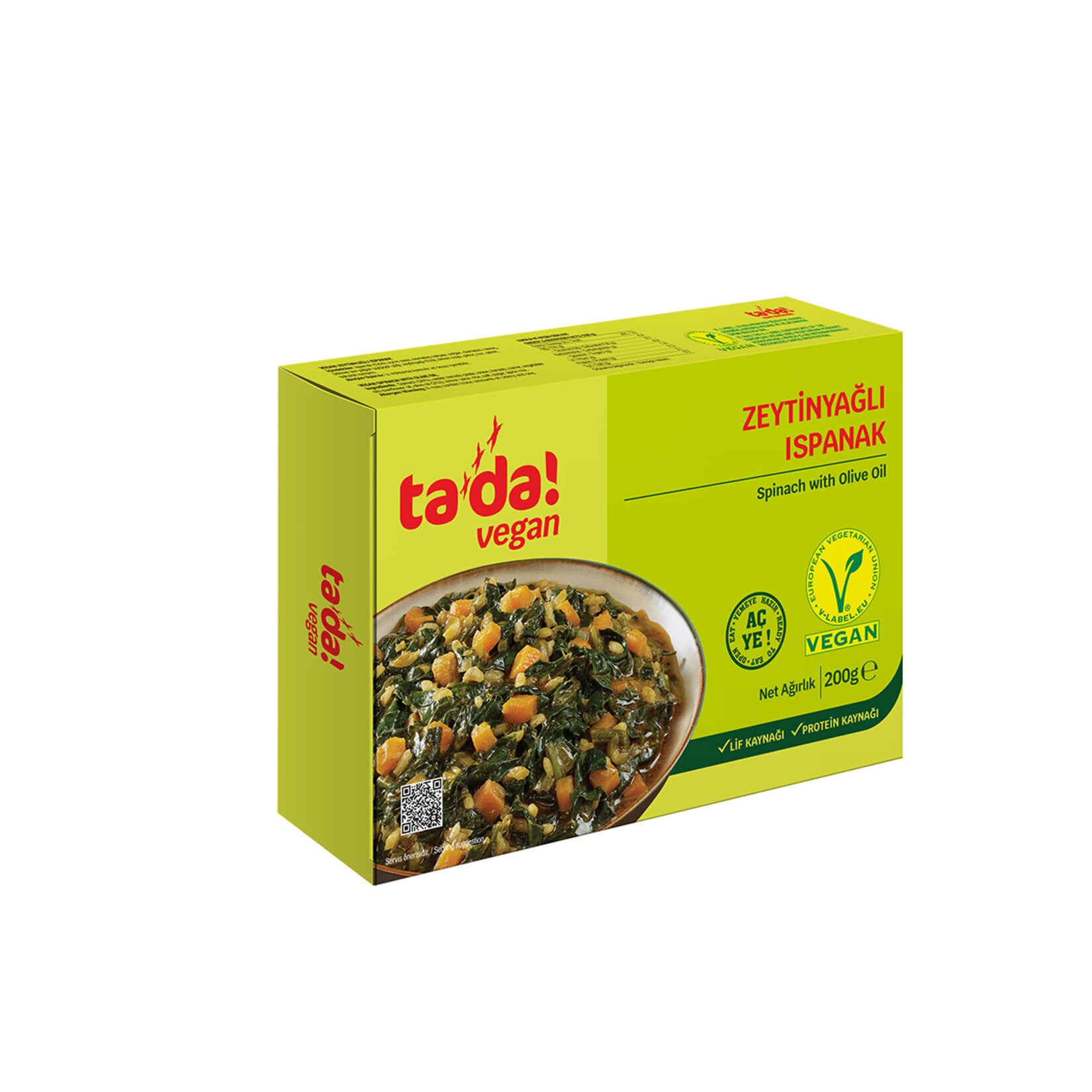 Tada Vegan Olive Oil Spinach Dish brings the authentic taste of traditional Turkish olive oil dishes