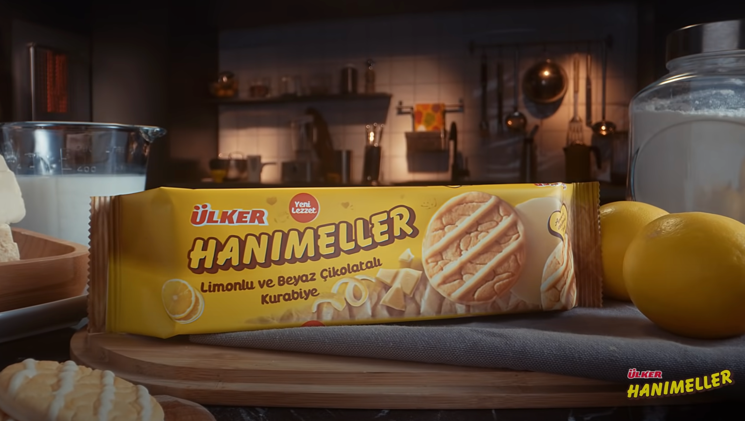 Ülker Hanımeller Lemon & White Chocolate Cookies – 4.87 oz (138 g)