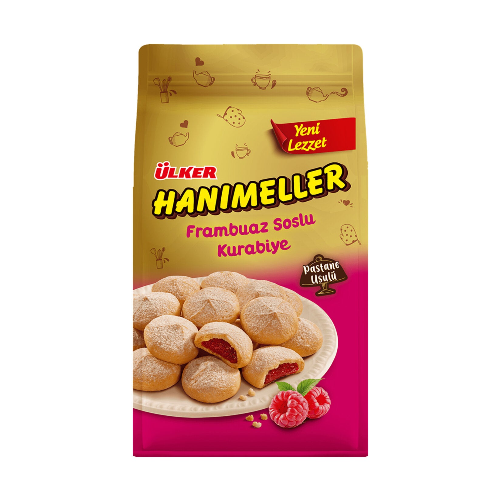 Ulker Hanimeller Raspberry Sauce Cookies 5.29 oz (150 g)