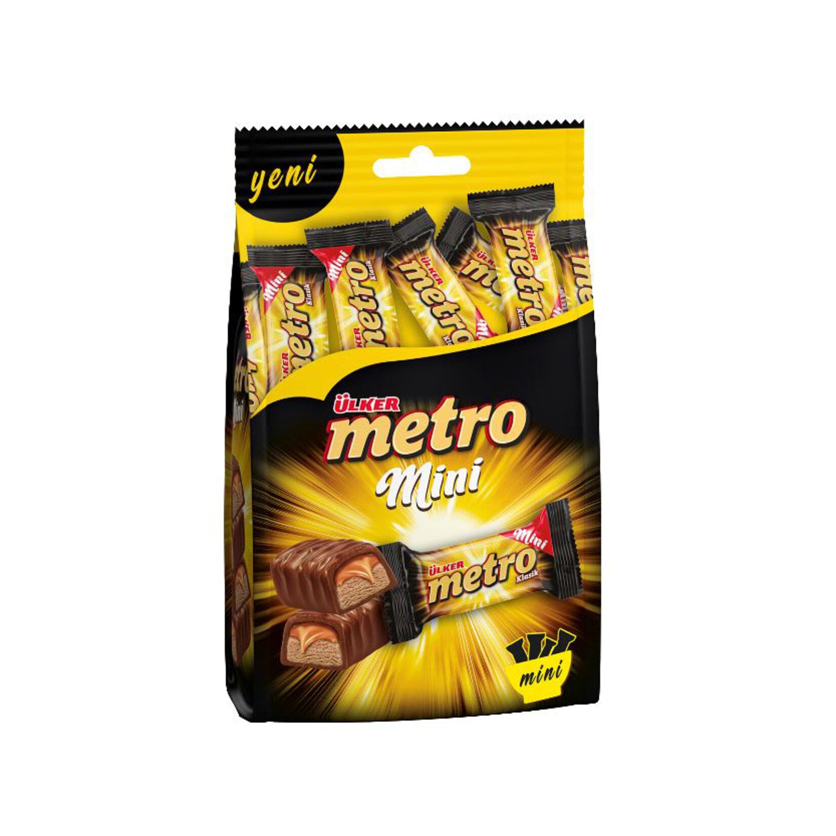 Ulker Metro Mini Multipack brings you the classic taste of Türkiye's favorite chocolate bar in a con