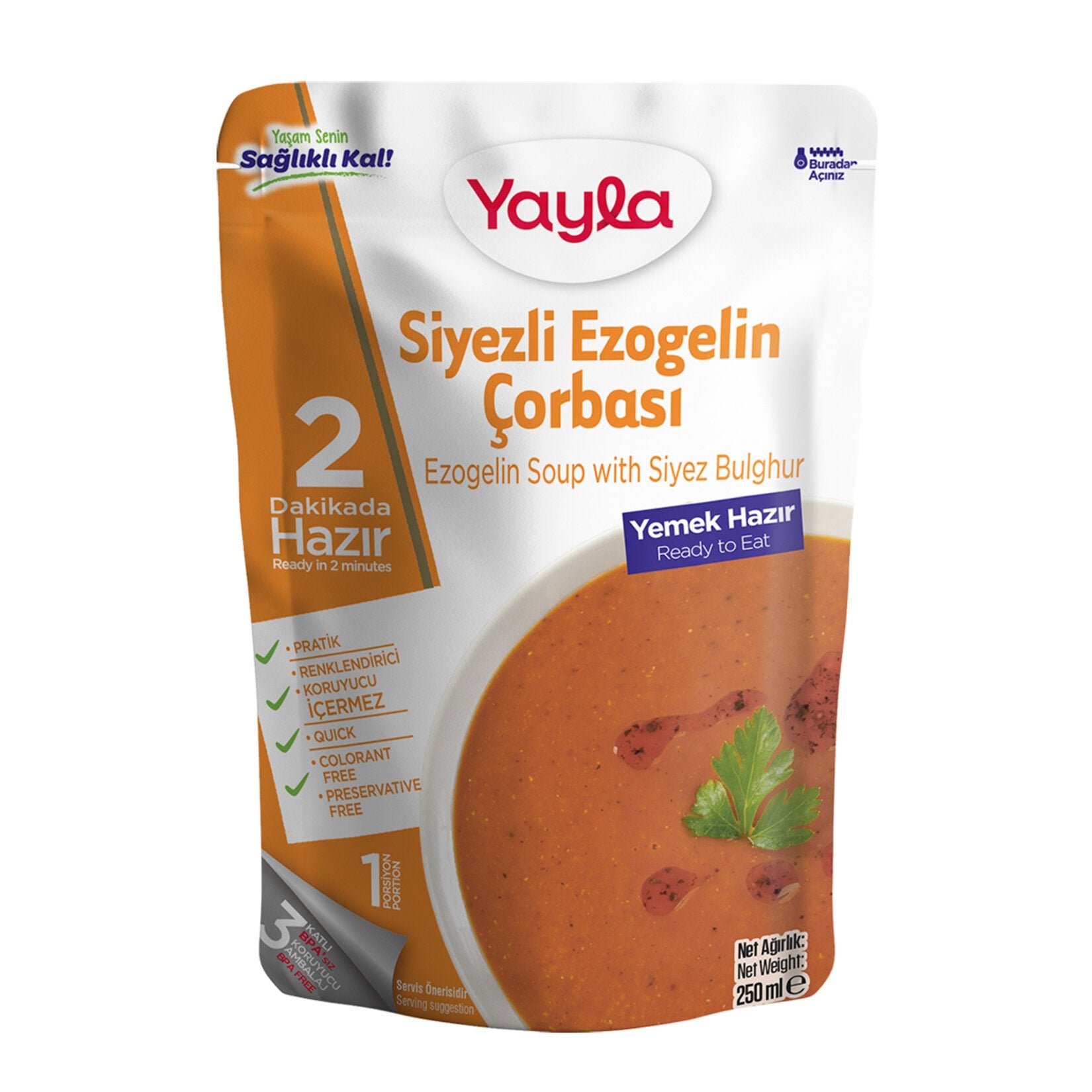 Yayla Ezogelin Soup with Einkorn (Siyezli Ezogelin Çorbası) 250 G