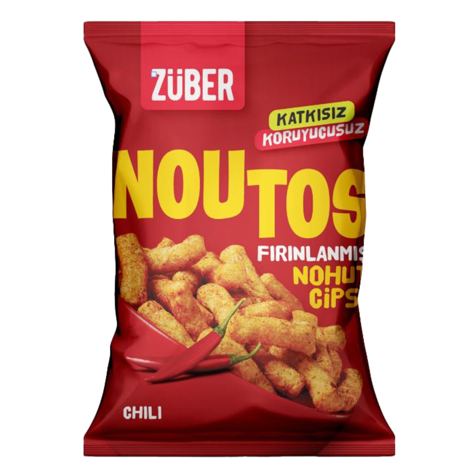 Züber Noutos Baked Chickpea Chips Chili 2.6 oz (75 G)