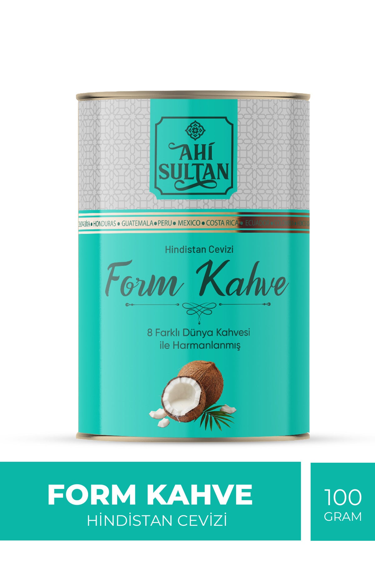 Ahi Sultan Form Coffee with 8 Coffee Blends and Coconut brings together a special formula enriched with eight different coffee varieties for a layered and satisfying cup every time.