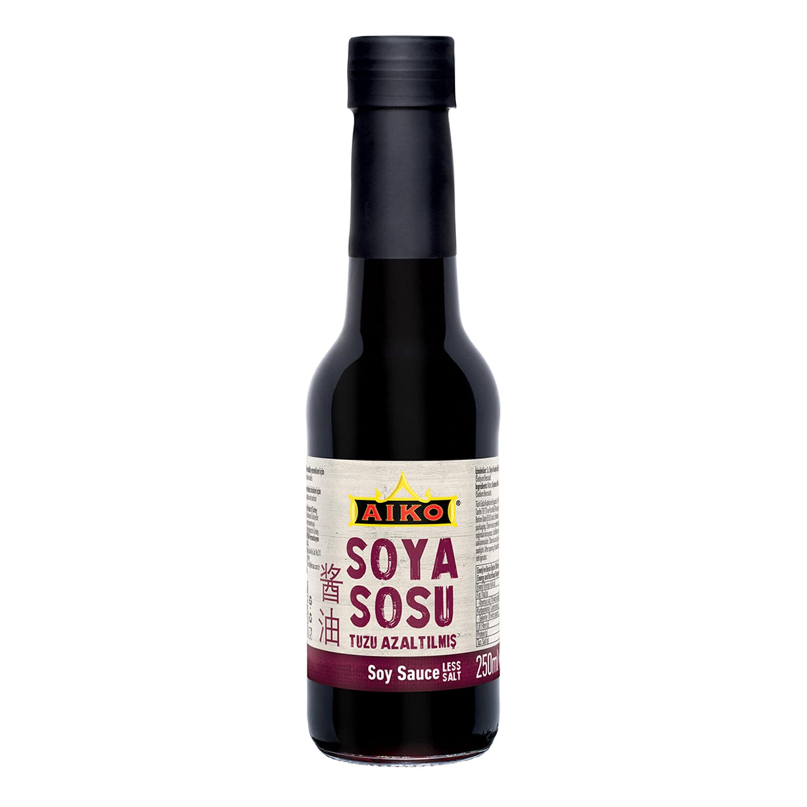 Aiko Reduced Salt Soy Sauce brings balanced umami flavor to your kitchen with less sodium than traditional soy sauces.