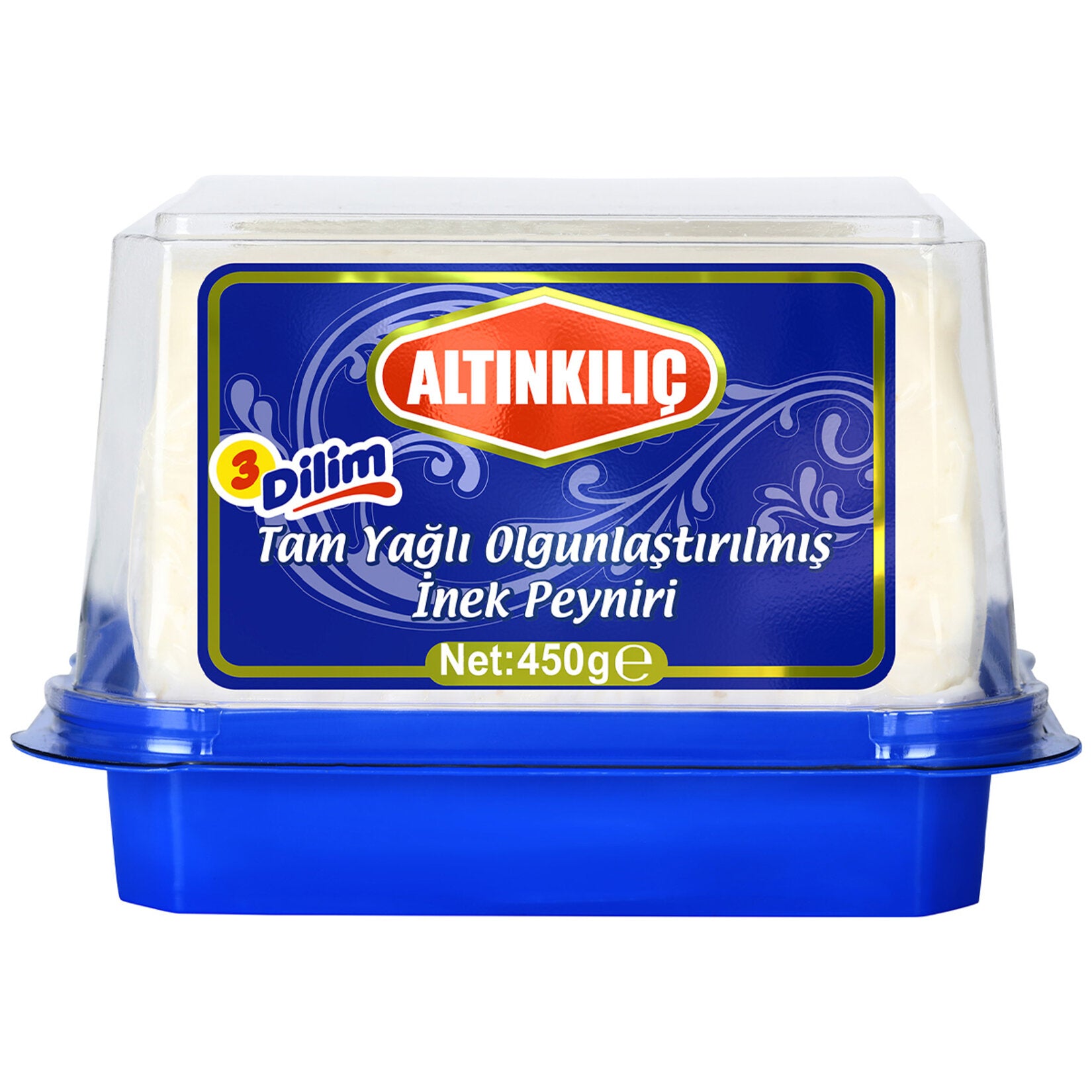 Altınkılıç 3 Slices Full Fat Aged Cow White Cheese brings the rich and creamy taste of traditional Turkish white cheese to your table.