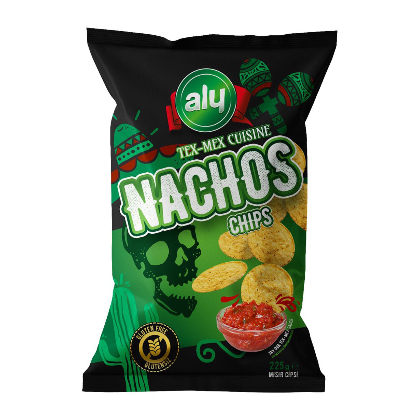 Enjoy the bold crunch of Aly Nachos Chips Gluten Free, made with 73% premium corn flour sourced from France and Italy.