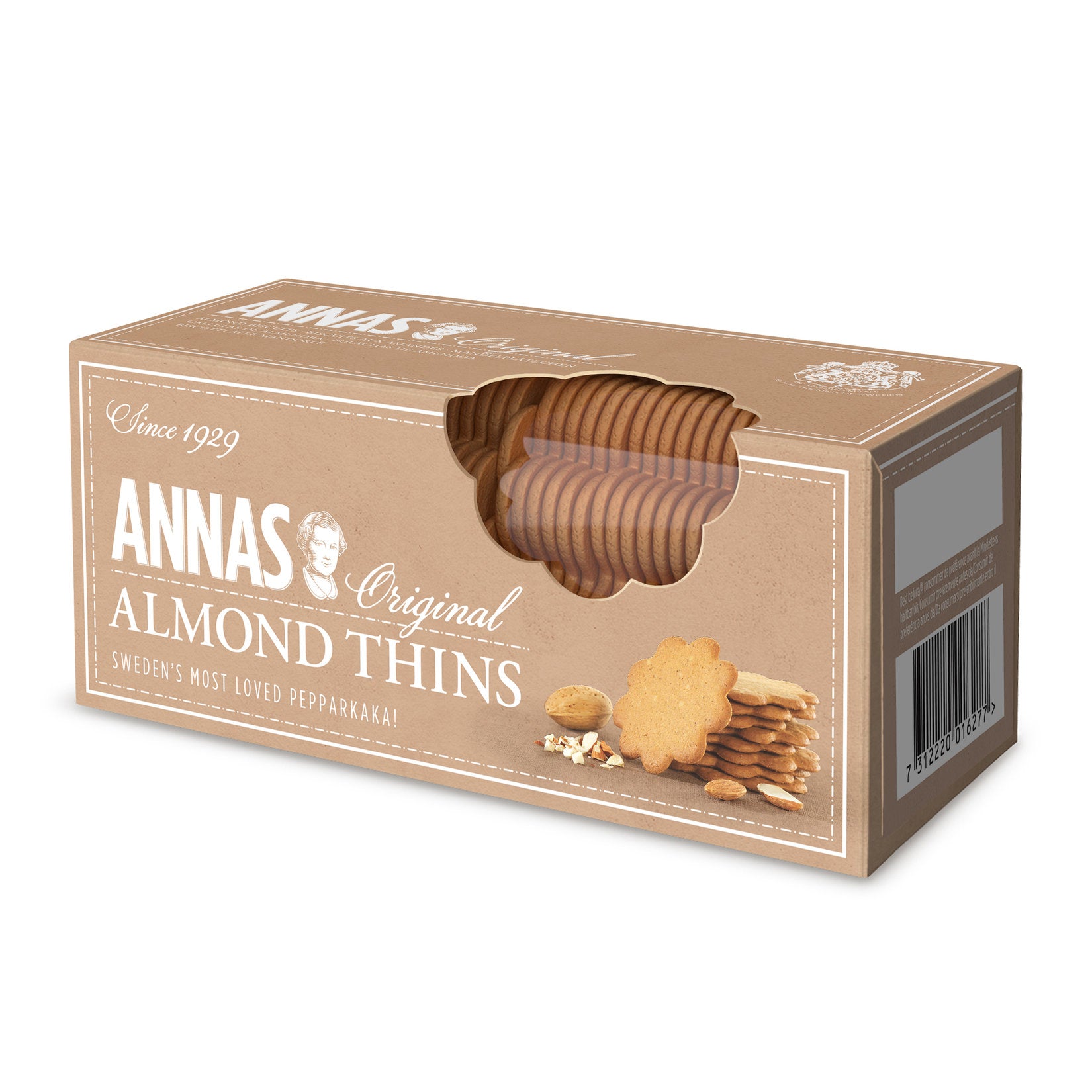 Annas Almond Biscuit brings the timeless flavor of Swedish-style crisp biscuits with a delightful almond twist.