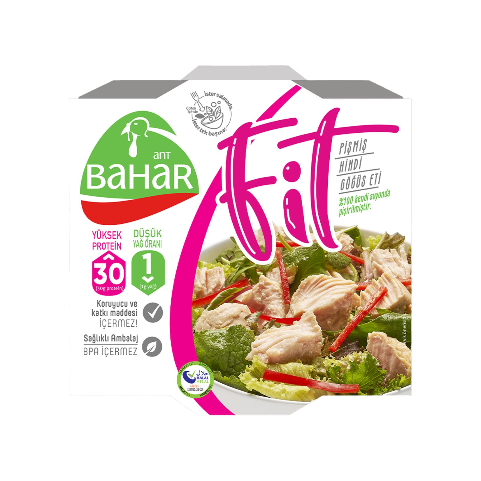 Ant Bahar Fit Turkey Fillet is a convenient, ready-to-eat canned protein option made from high-quality turkey breast meat.
