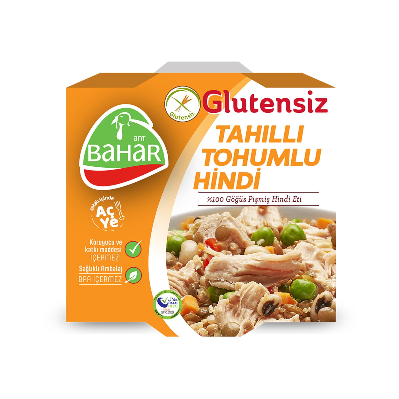 Ant Bahar Gluten-Free Grain & Seed Turkey is a wholesome, ready-to-eat canned meal made with high-quality turkey breast and a nourishing blend of grains, legumes, and seeds.