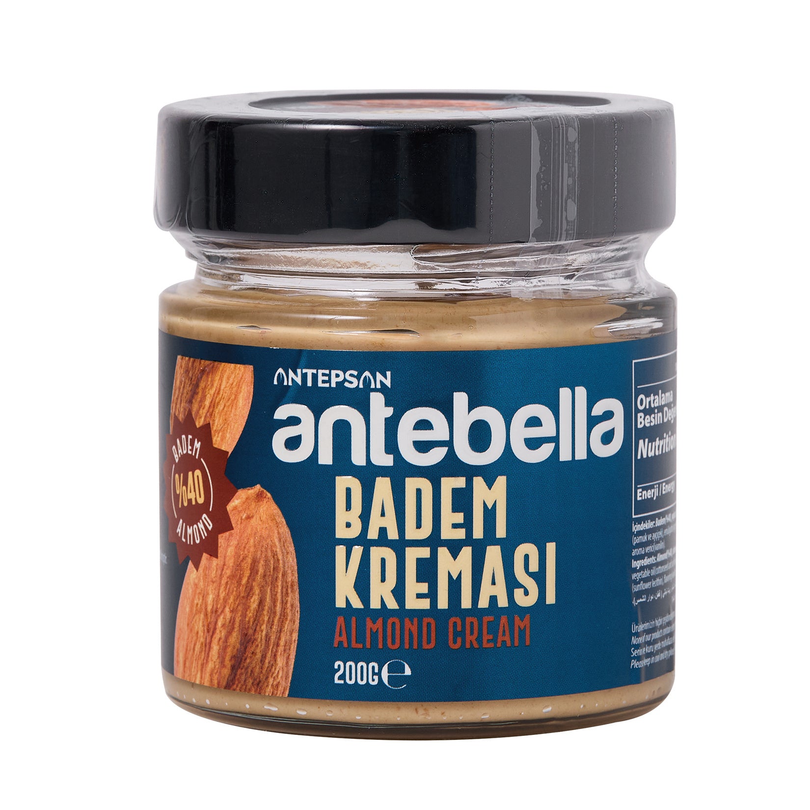 Antebella Almond Cream is a smooth and flavorful breakfast spread made with 40% almonds, blended with milk powder and a touch of sweetness for a rich, creamy texture.