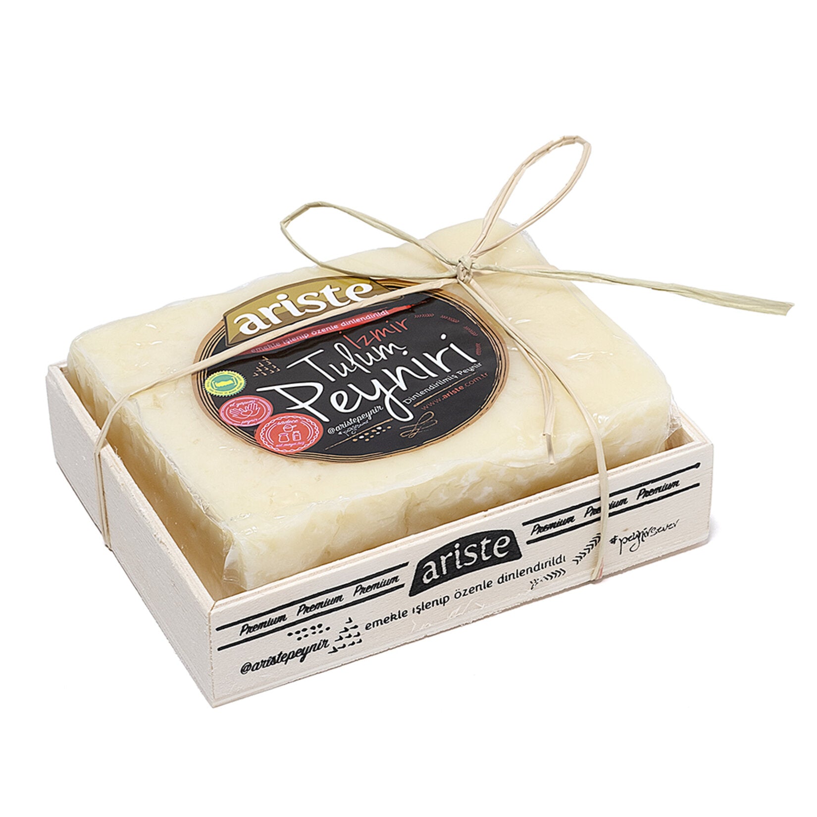 Ariste Izmir Tulum Cheese is a traditional Turkish white cheese crafted from a rich blend of sheep, goat, and cow’s milk.