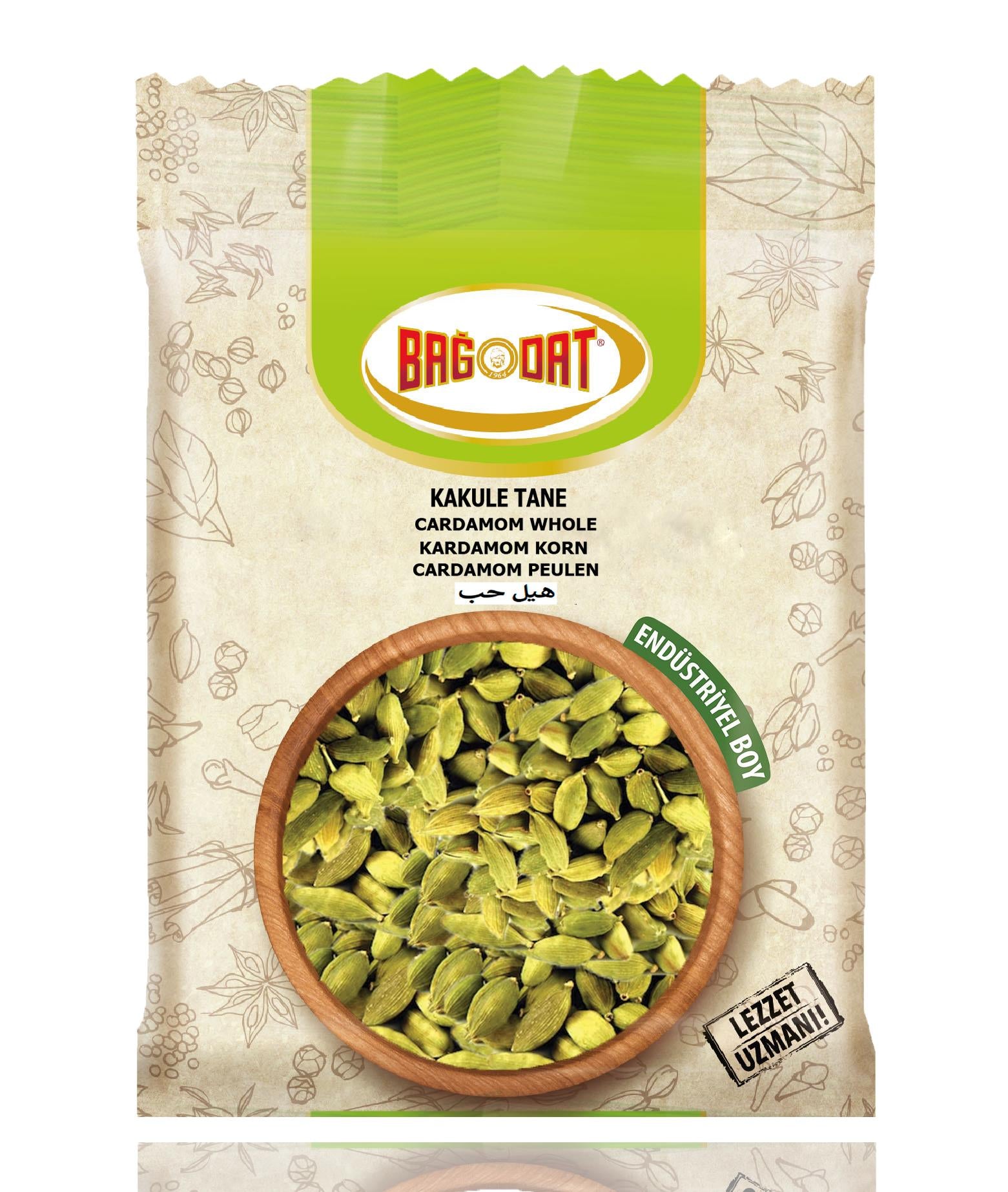 Bağdat Cardamom Whole brings the bold, aromatic flavor of premium cardamom pods straight to your kitchen.
