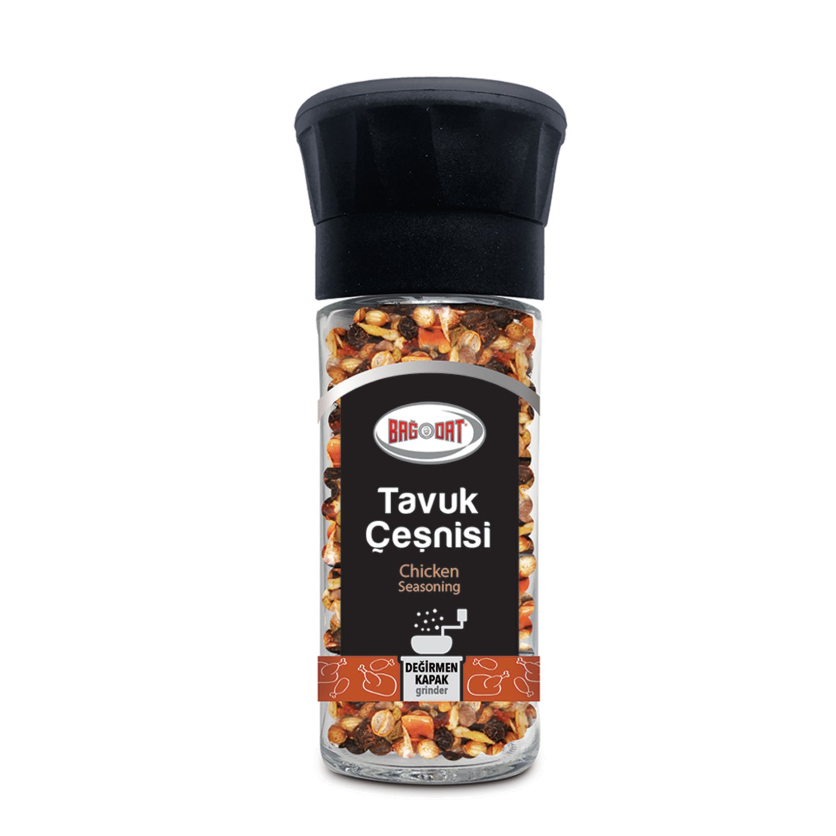 Enhance your poultry dishes with the bold and aromatic flavor of Bagdat Chicken Seasoning Grinder.